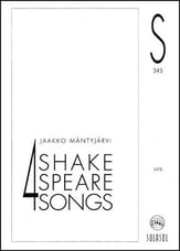 Four Shakespeare Songs SATB Singer's Edition cover